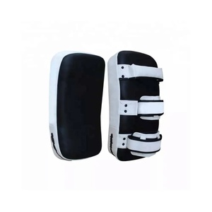 Customized Printed High Quality <b>Kick</b> Pads Leather PU Karate Muay Thai Kicking <b>Shields</b> Superior Boxing Kicking Pads - Product Image 3