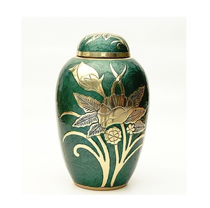 Urne miniature en métal artisanale pour cendres d'adultes, couvercle à fermeture sécurisée, design moderne et élégant, construction durable pour un partage familial sécurisé - Product Image 1