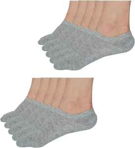 Ankle <b>Socks</b> Solid Gray Cotton Breathable Thin Knitted for Adults Casual Daily Wear Summer Style - Product Image 5