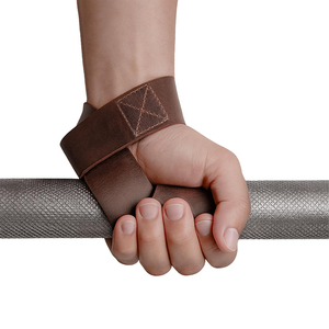 Sangles de poignet en cuir pleine fleur robustes, respirantes et antidérapantes pour la musculation et l'entraînement en force – Qualité supérieure pour la gym - Product Image 2