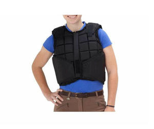 Women's Black Horse Riding Body Protector Vest Sleeveless Zipper Closure Breathable Equestrian Wear - Product Image 2