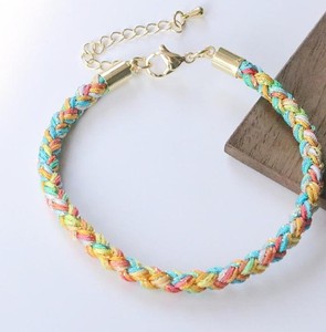 5Pcs <b>Adjustable</b> 5mm Thickness Colorful Braided Rope <b>Bracelet</b>,With Lobster Clasps,Minimalist Cords <b>Bracelet</b> - Product Image 1