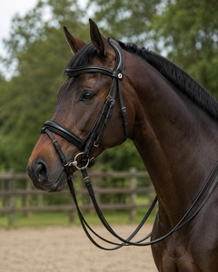 Brida y Cabestro Ajustables de Cuero Premium para Caballo con Hebilla de Acero Inoxidable, Bridas de Cuero Premium para Caballo - Product Image 3