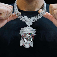 Colgante de Jesús con Nombre Personalizado, Moissanita VVS, Plata de Ley 925, Chapado en Oro, Engaste de Garras, Joyería Hip Hop Unisex
