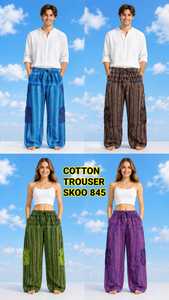 Pantalones Harem de Invierno Estilo Bohemio, 100% Algodón, Cintura Alta, Corte Holgado, Lavado Vintage, para Yoga, Descanso, Viajes y Festivales - Product Image 4