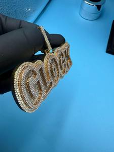 Colgante de Moissanita Hip Hop Chapado en Plata 925, Joyería de Lujo, Elegante y Brillante, Regalo de Moda para Fiestas para Hombres y Mujeres - Product Image 4