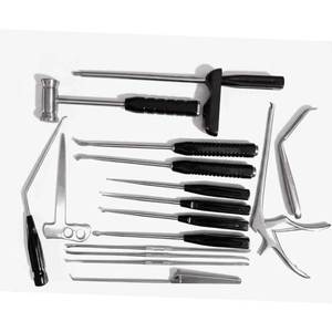 Juego de 16 piezas de instrumentos básicos de cirugía ortopédica de acero inoxidable, herramientas quirúrgicas ortopédicas para traumatismos, calidad alemana. - Product Image 1