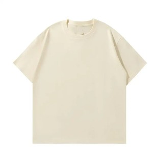 Camiseta Gris de Cuello Redondo y Manga Corta, Corte Regular, Color Sólido, Informal, Tejida, para Hombre, Modelo 2026, Diseño Personalizado, OEM, ODM - Product Image 6