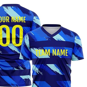 เสื้อฟุตบอลผ้าโพลีเอสเตอร์ 100% ระบายอากาศได้ดี น้ำหนักเบา ราคาสมเหตุสมผล สำหรับผู้ชาย - Product Image 5