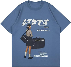 เสื้อยืดพิมพ์ลายโลโก้แบบ DTG สำหรับผู้ชาย เสื้อยืดสตรีทแวร์พิมพ์ลายดิจิทัล เสื้อยืดทรงบ็อกซี่สำหรับผู้ชาย ผลิตเสื้อยืดผู้ชาย - Product Image 1