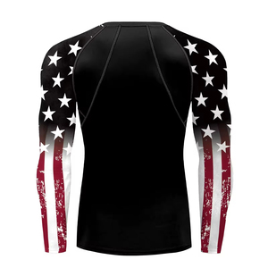 Custom Design Men <b>Compression</b> Rash Guard <b>Shirt</b> UPF 50+ Eco-Friendly Quick Dry Breathable Spandex/Polyester Gym Wear Hot Sale - Product Image 4