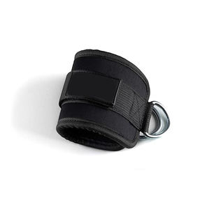 Sangle de cheville unisexe confortable pour appareil de musculation, personnalisable en nylon et néoprène avec anneaux en D, pour hommes et femmes - Product Image 5
