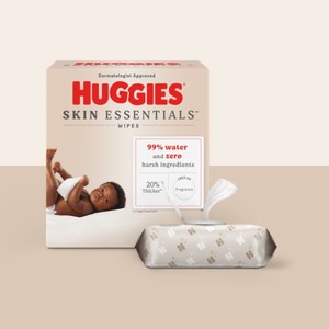 Lingettes Hypoallergéniques Sûres, Douces et Essentielles pour la Peau Huggies Sans Produits Chimiques Agressifs - Product Image 1