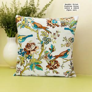 Elegantes Fundas de Cojín Decorativas con Estampado Anokhi, Juego de 5 Fundas de Almohada con Diseño Floral de Aves para Sofá, Dormitorio, Sala de Estar, Decoración del Hogar - Product Image 4