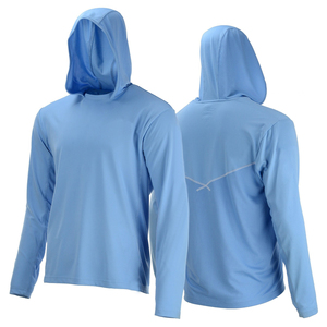 Camisetas de Manga Larga con Capucha y Protección UV, Personalizables con Logotipo, Protección Solar UPF50+, Secado Rápido, Transpirables, para Pesca - Product Image 3