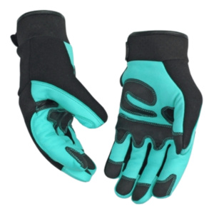 Gants de sécurité en cuir de vachette grainé de qualité supérieure, anti-impact, robustes, protection industrielle, avec élastique froncé - Product Image 5