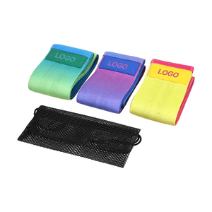 Bandas de Tela de Poliéster Antideslizantes de Alta Resistencia en Colores Radiantes para Yoga, Ejercicios de Cadera y Glúteos, Gimnasio en Casa, con Logotipo Personalizado - Product Image 2