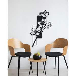 Arte de pared de Metal de rama Floral minimalista moderno para decoración de sala de estar, dormitorio y oficina - Product Image 1