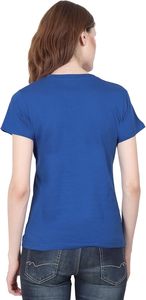 T-shirt en coton pour femme, coupe slim, respirant, tissu doux, logo personnalisé, manches courtes, uni, style estival. - Product Image 2