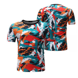 Camiseta de Verano Personalizada para Hombre, Impresa en 3D por Sublimación, Diseño Abstracto de Grafiti, Transpirable, Manga Corta, Estilo Vintage - Product Image 3