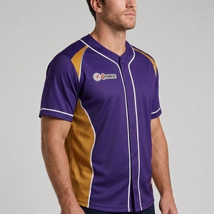 Maillot de baseball en polyester respirant, anti-humidité, personnalisable – Vêtement de performance pour le baseball - Product Image 3