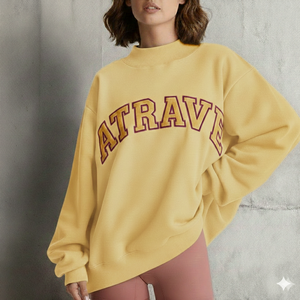 Conjunto de Sudadera de Felpa para Mujer, Tejido a Medida, Otoñal, Bordado de Alta Calidad, Corte Holgado, Ecológico, con Logotipo Frontal - Product Image 6