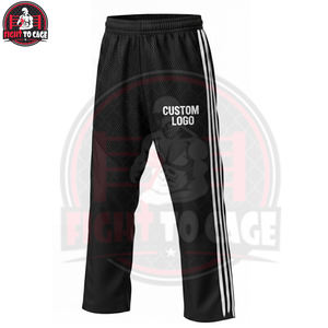 Uniforme de karaté et de freestyle durable de qualité supérieure, blanc avec noir, uniforme de kickboxing freestyle - Product Image 3