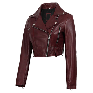 Men’s Classic <b>Biker</b> Leather <b>Jacket</b> – Slim Fit Motorcycle <b>Jacket</b> with Durable Zipper and Modern Design Made By GLOVES City - Product Image 2