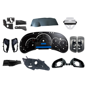 Cubierta Universal para el Panel de Instrumentos del Automóvil, Placa Decorativa de Plástico Moldeado para el Indicador, Kit de Accesorios Interiores Negros para Auto - Product Image 1