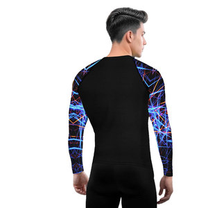 Haut de sport à manches longues Solid Trader, haute durabilité, séchage rapide, élastique, pour musculation et entraînement, Rash Guard - Product Image 4
