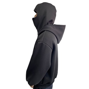 Masque intégral personnalisé pour hommes Sweats à capuche avec fermeture éclair Fabricants Hommes Street Wear Sweats à capuche avec visage masqué Basics Coton mélangé - Product Image 6