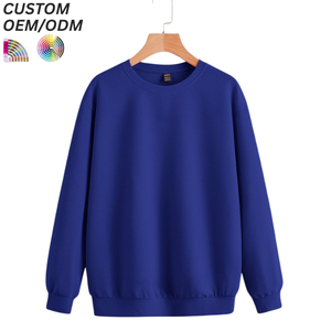 Sweat-shirt oversize uni délavé pour homme, style streetwear urbain décontracté, avec support OEM/ODM pour logo personnalisé de marque - Product Image 4