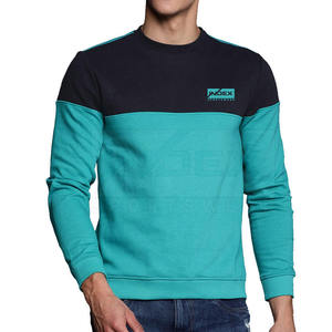 Sudadera de Hombre INDEX con Bloques de Color, Cuello Redondo, Corte Regular, Tejida, Transpirable, para Uso Casual de Otoño - Product Image 1