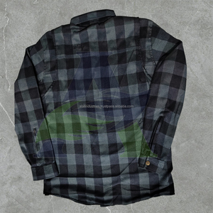 Chemise en flanelle avec doublure en aramide de qualité supérieure 2026, couleur gris-noir, entièrement doublée, équipement de protection pour moto et automobile - Product Image 3
