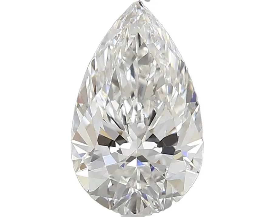 Fancy Shape Pear Brilliant Excellent Cut Lab Grown Loose Solitaire Diamonds VS1 Clarity 1.71Ct And Uncut White Diamonds