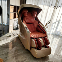Fauteuil de massage électrique intelligent 4D avec détection de douleur par IA, rouleaux en silicone médical, zéro gravité, vente en gros