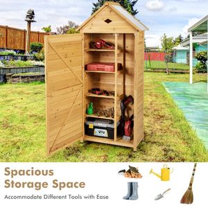 Capannone di stoccaggio per giardino esterno chiudibile a chiave in legno per uso esterno - Product Image 5