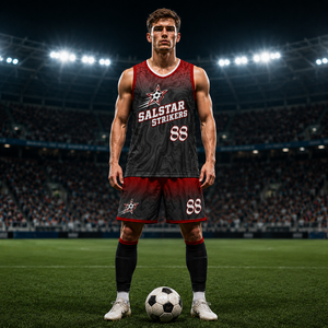 Maillot de basket-ball personnalisé pour homme, en mesh, fermeture à pression, séchage rapide, 100% polyester, impression par sublimation, col en V, très vendu - Product Image 1