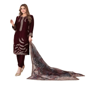 Original Pakistani Designer Luxury Suit Ready-Made <b>Kurta</b> Sets with Salwar Kameez Heavy Party Wear Dress for <b>Women</b> - Product Image 1