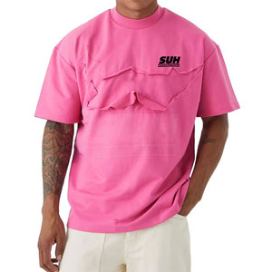 T-shirt Homme Personnalisé à Logo Imprimé, Coupe Ample, 100% Coton, Séchage Rapide, Respirant, Effet Vieilli, Écologique - Product Image 1
