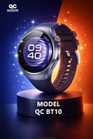 2025 QC BT10 Akıllı Saat 1.51" Executive AI Sesli Asistan NFC GPS Arama Özellikli 3ATM Su Geçirmez Fitness Takip Cihazı Silikon
