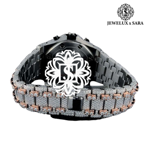 Reloj de Lujo con Diamantes Moissanite Estilo Hip Hop para Hombre, Ideal para Uso Diario, Discotecas y Estilo de Celebridad - Product Image 5