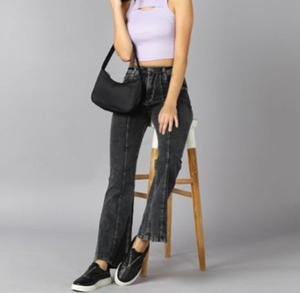 Jeans en denim ajustés pour femmes, à porter au quotidien - Design déchiré en coton pour les soirées romantiques et les vacances, saisons été/hiver - Product Image 4