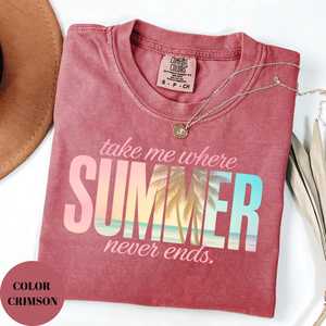 พาฉันไปที่ที่เสื้อฮิปฮอปแขนสามส่วนสำหรับผู้หญิงเสื้อยืดกราฟฟิคผ้าฝ้ายเนื้อนุ่มและฤดูร้อน - Product Image 4