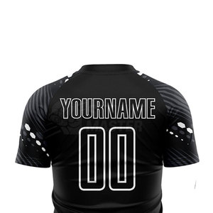 Camiseta de Fútbol Personalizada con Impresión por Transferencia de Calor, Manga Corta, 100% Poliéster, Transpirable, Ropa Deportiva de Equipo, Calidad Profesional - Product Image 5