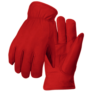 Heavy-Duty Sheep Grain Leather Driving <b>Gloves</b> Comfortable Abrasion-Resistant Industrial Safety Work Wear Reflective Logo - Product Image 4