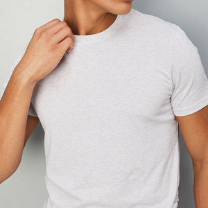 T-shirt pour homme 100% coton, manches courtes, col rond, uni, vente en gros d'usine, quantité personnalisée, séchage rapide, t-shirts pour homme, service OEM - Product Image 6