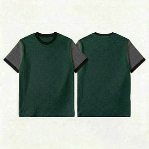 T-shirt uni teint en pièce pour homme, manches courtes, délavage vintage, 100 % coton, basique, anti-boulochage, coupe ample, Pakistan - Product Image 3