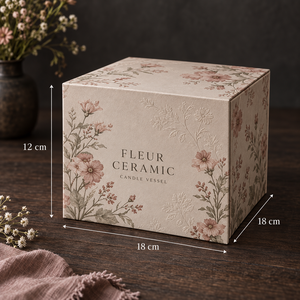 กล่องบรรจุภัณฑ์แบบแม่เหล็กทรงหนังสือสำหรับเทียนหอม FLEUR แบบสั่งทำพิเศษ - Product Image 5