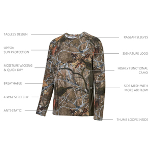 Camiseta de Pesca Impermeable y Transpirable con Protección Solar UPF 50, para Caza, Camping y Pesca, Manga Larga, Unisex, de Alta Calidad - Product Image 2